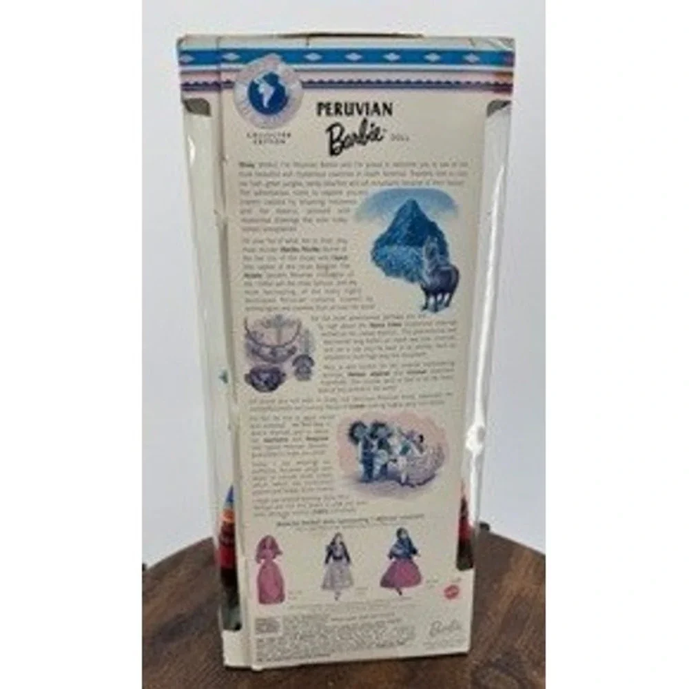 Vintage NEW Mattel 1998 Peruvian Barbie Dolls World Collector Edition Folk